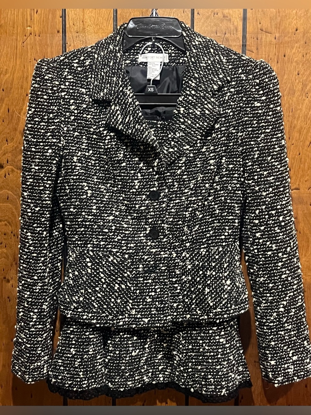 Newport News Tweed Jacket sz 6 & Skirt Suit sz 4
